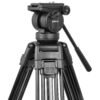 KingJoy VT-2500 Tripode de video, 72-155cm, soporte de carga 15kg. - Image 2
