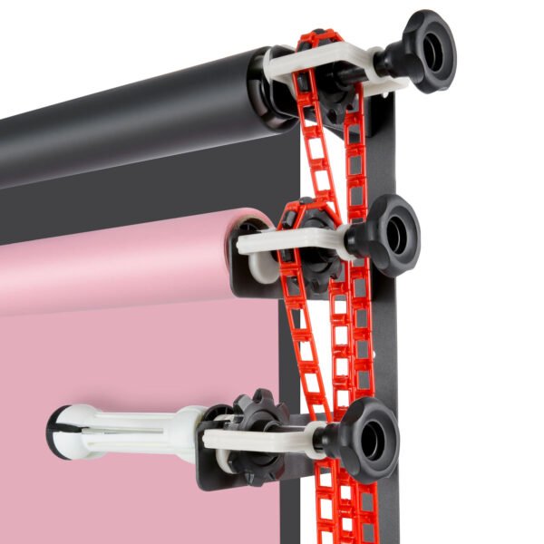 NEEWER Sistema de soporte de fondo manual de montaje en pared de 4 rodillos, capacidad de carga por rodillo: 22 lb/10 kg - Image 3