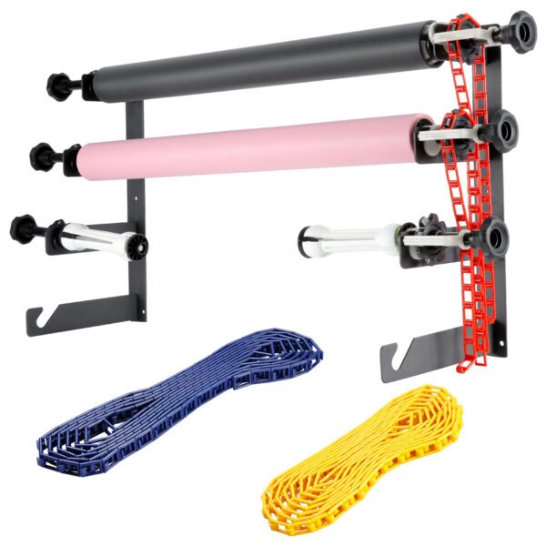 NEEWER Sistema de soporte de fondo manual de montaje en pared de 4 rodillos, capacidad de carga por rodillo: 22 lb/10 kg - Image 4