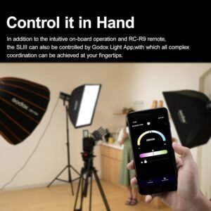 Godox SL150III Luz de video LED, luz continua LED de 160W 73600Lux con efe