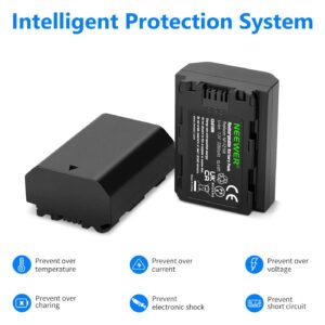 NEEWER Batería de repuesto NP-FZ100 de 2280 mAh con kit de cargador USB de doble canal