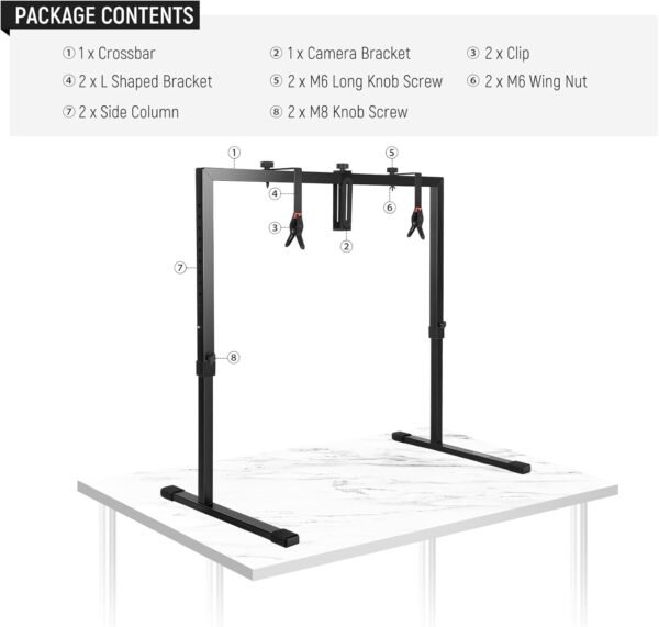 NEEWER ST100 Soporte de montaje de cámara para fotos de arriba hacia abajo - Image 8
