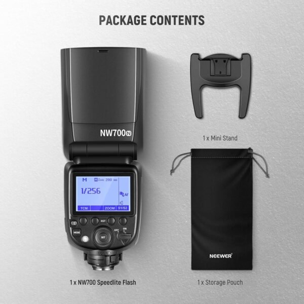 NEEWER NW700-N TTL Flash Speedlite compatible con cámaras Nikon DSLR, 1/8000s de sincronización de alta velocidad Speelight, salida 1/1-1/256 - Image 9