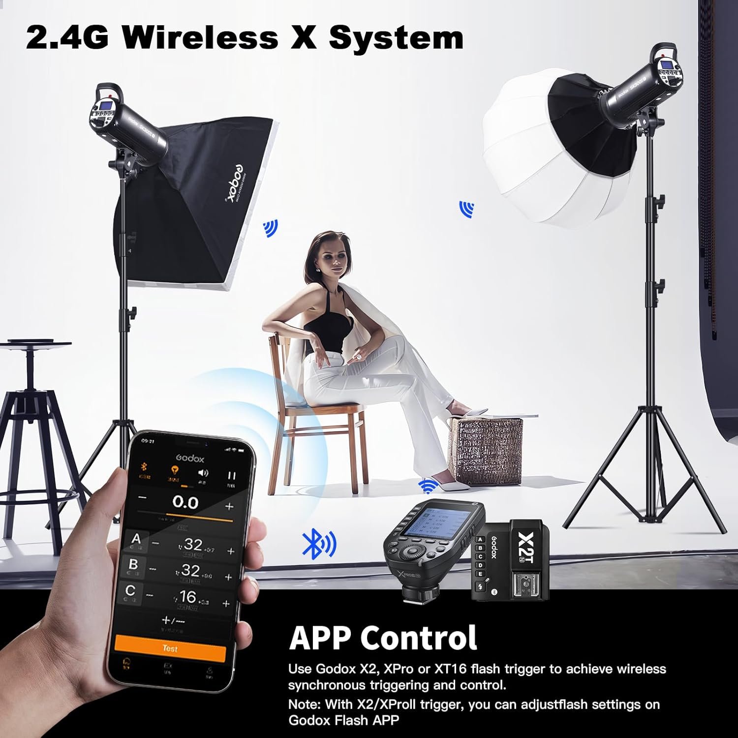 Godox SK300IIV Flash estroboscópico de estudio fotográfico, 300 Ws GN58 5700K Bowens - Image 3