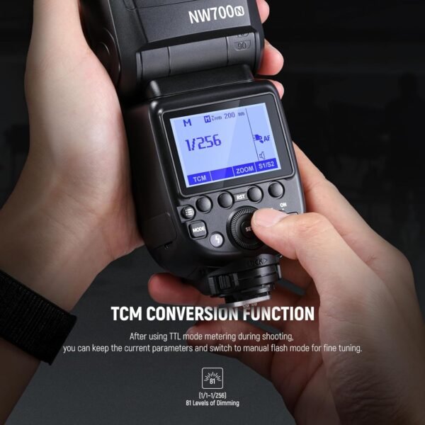 NEEWER NW700-N TTL Flash Speedlite compatible con cámaras Nikon DSLR, 1/8000s de sincronización de alta velocidad Speelight, salida 1/1-1/256 - Image 3
