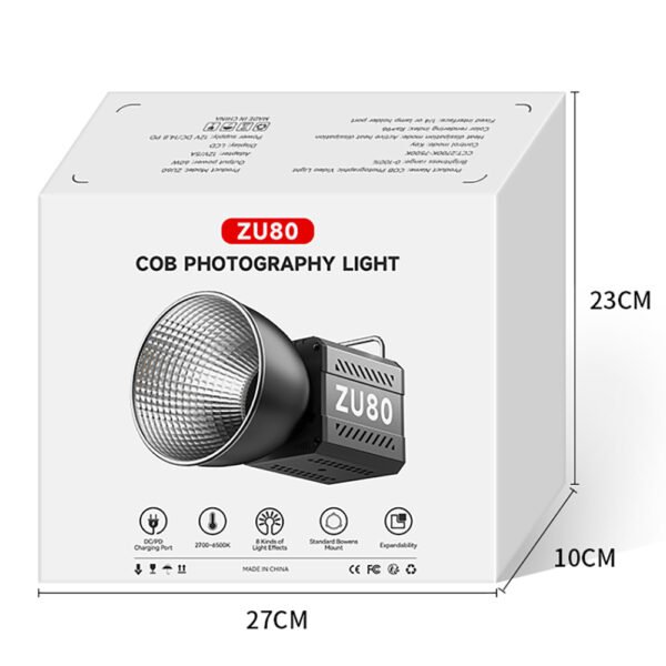 ZU80-Mini luz de fotografía portátil de 80W, Mini Bowen - Image 6