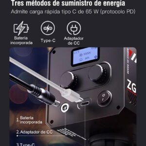 ZGRL80-3 colores luz de fotografía portátil de 80W, Mini Bowen