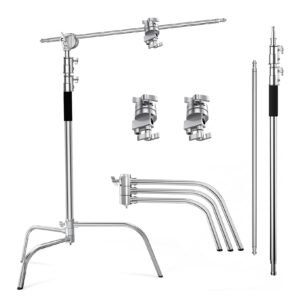 Soporte C con brazo de pluma, soporte de luz para fotografía, 3.3 m, 10 kg de carga（Este producto está sujeto a gastos de envío.）