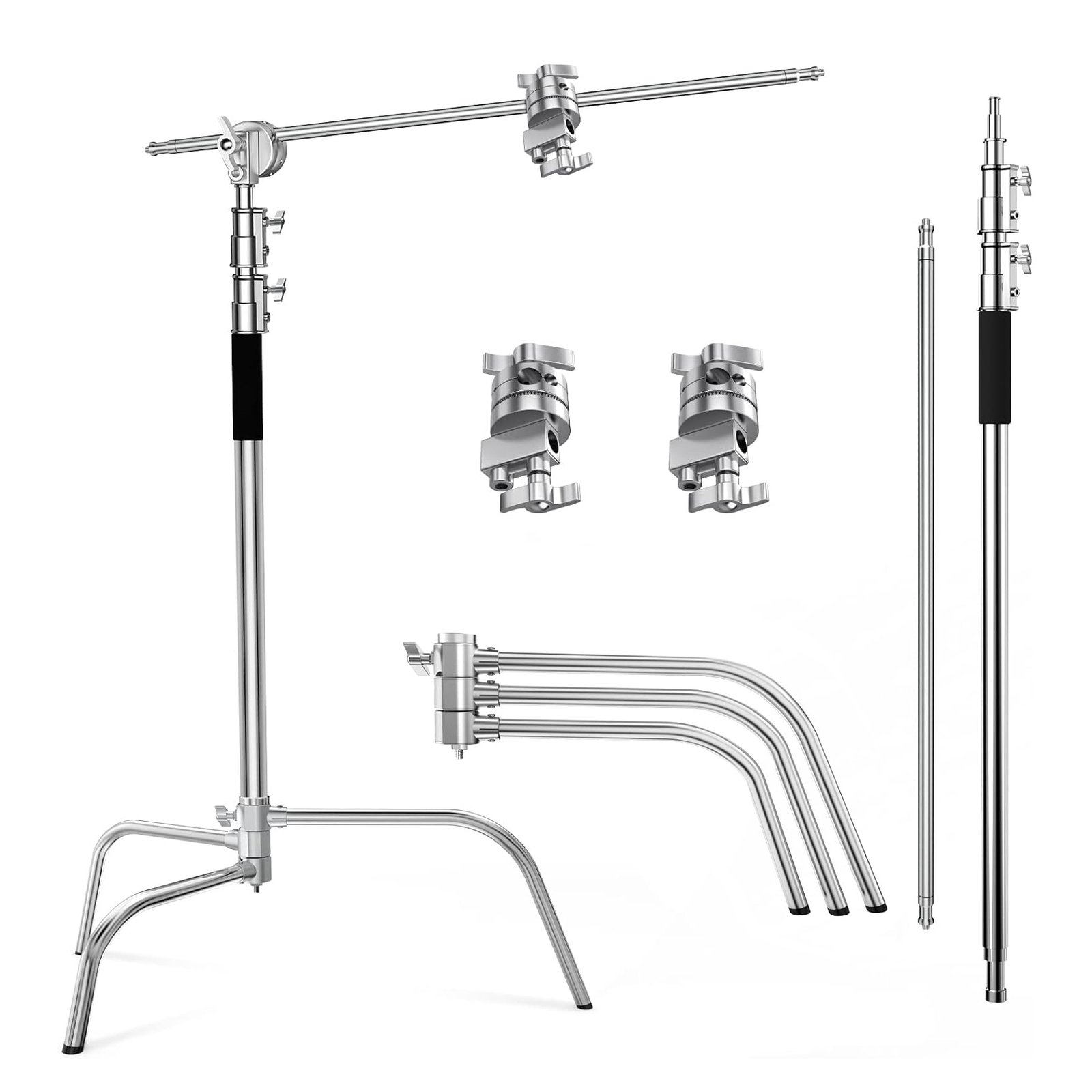 Soporte C con brazo de pluma, soporte de luz para fotografía, 3.3 m, 10 kg de carga(Este producto está sujeto a gastos de envío.)