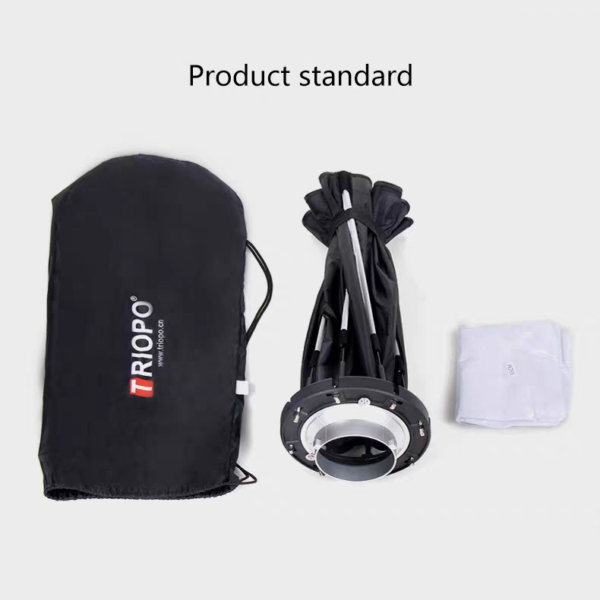 Softbox parabólico TRIOPO K2-65 de 65cm, Bowen, armado rápido - Image 5