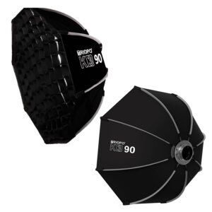 TRIOPO K3-90cm Softbox, Instalación rápida y plegable, con montaje Bowens Speedring