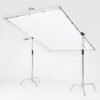 Difusor de luz (No incluye base) 2.4x2.4m,suave, sin costuras, de tela de difusión blanca - Image 2