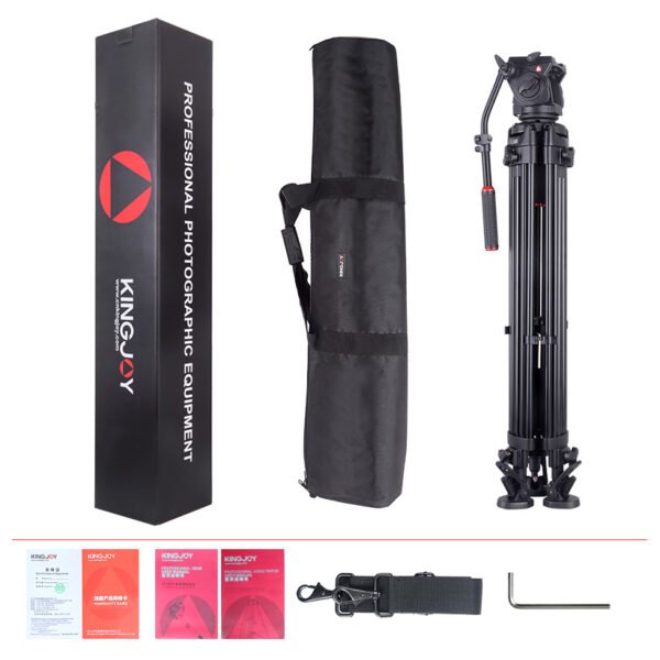 KingJoy VT-3500+VT-3530 Tripode de video, 210cm, soporte de carga15kg. - Image 7