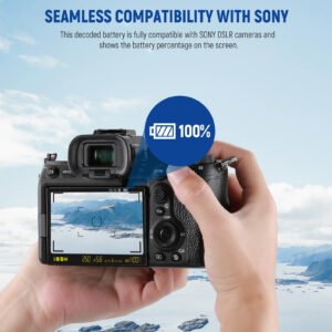 NEEWER Batería de repuesto NP-FZ100 de 2280 mAh con kit de cargador USB de doble canal