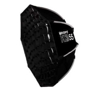 Softbox parabólico TRIOPO K3-55 de 55cm, Bowen, armado rápido