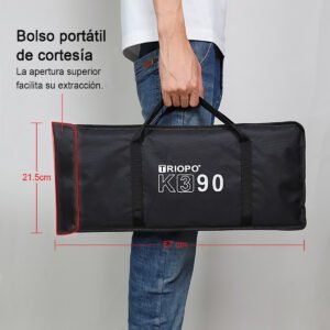 TRIOPO K3-90cm Softbox, Instalación rápida y plegable, con montaje Bowens Speedring