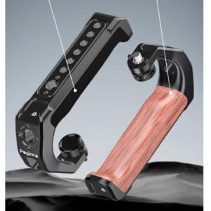 Mango superior de madera con pasador de 3/8"-16 para ARRI/SMALLRIG