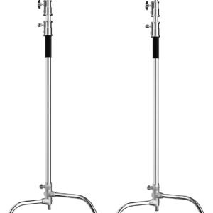 Kit de Soporte C de luz de acero inoxidable de fondo de soporte de trípode de alta resistencia, soporte de fondo ajustable de 3m x 3.3m