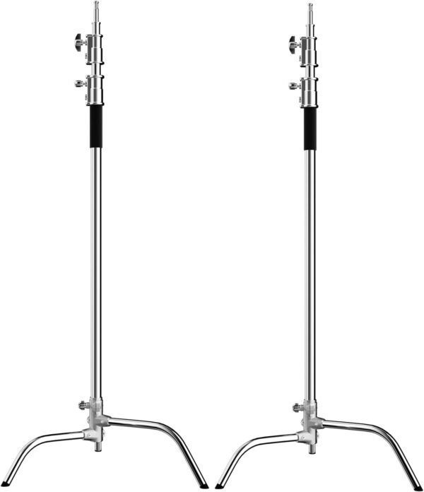 Kit de Soporte C de luz de acero inoxidable de fondo de soporte de trípode de alta resistencia, soporte de fondo ajustable de 3m x 3.3m - Image 2