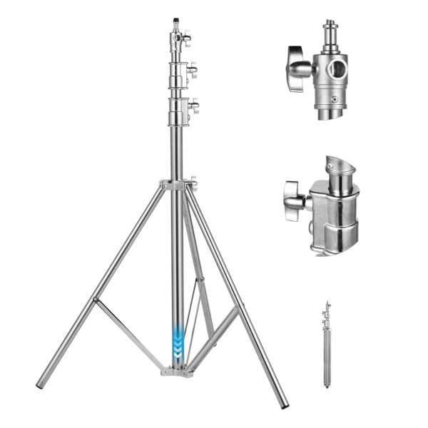 Kit de Soporte de luz de acero inoxidable de fondo de soporte de trípode de alta resistencia, soporte de fondo ajustable de 3m x 2.8m - Image 2