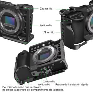Poyinco Jaulas para Sony A6000/A6300/A6400/A6500, JN-132