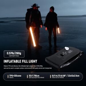 NEEWER Luz de relleno LED de mano básica de 21 W, 90cm/35.4 in, 2700-6500K, 2500mAh batería