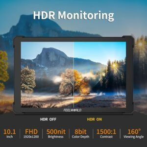 FEELWORLD T10 10.1 pulgadas 1920x1200 Cámara archivada DSLR HDMI Monitor Pantalla