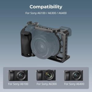 SmallRig Jaula con mango de silicona para Sony a6100, a6300, a6400-3164B