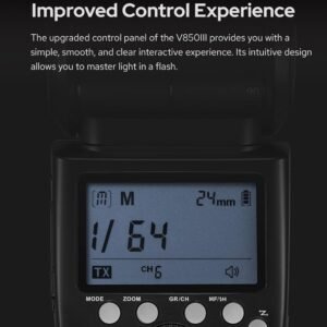 Godox V850III Flash de cámara flash 7.2V/2600mAh HSS 1/8000 2.4G