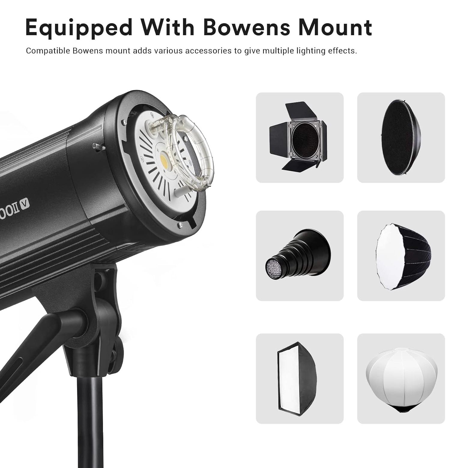 Godox SK400II-V Studio Strobe, sistema inalámbrico X de 400 W 2.4G - Image 2