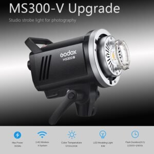 Godox Juego de 2 luces estroboscópicas MS300V 600W para estudio