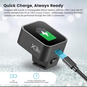 Godox Disparador de flash X3-S/C/N, pantalla OLED de alta definición, función HSS TTL TCM de 1/8000s