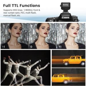 Godox Disparador de flash X3-S/C/N, pantalla OLED de alta definición, función HSS TTL TCM de 1/8000s