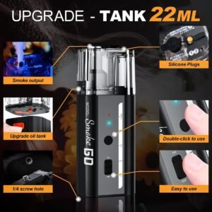 LENSGO Smoke Go Máquina de niebla portátil, con nebulizador de control remoto para fotografía