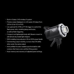 Godox MS300V MS300-V Luz de Flash Estroboscópica Compacta de Estudio - 300W