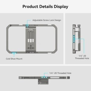 SmallRig Universal Smartphone Video Rig para iPhone 16 15 14 para Samsung, 2791