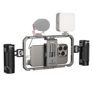 SmallRig Jaula universal para teléfono, kit de aparejo de video para teléfono inteligente con asas