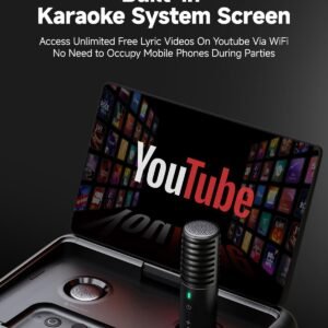 Máquina de karaoke inteligente Ikarao X2 - con pantalla de letras, tableta de karaoke de 32GB, 2 micrófonos inalámbricos, 300W