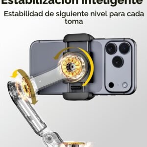 AOCHUAN Smart X3 - Estabilizador de cardán de rotación de 360° , control remoto magnético, trípode abierto de un solo toque