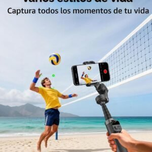 AOCHUAN Smart X3 - Estabilizador de cardán de rotación de 360° , control remoto magnético, trípode abierto de un solo toque