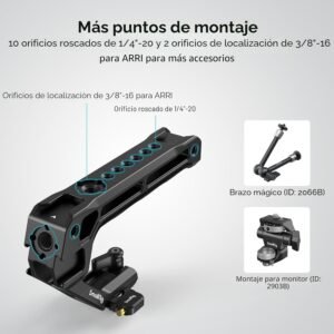 SmallRig Mango superior ligero NATO, agarre NATO de liberación rápida con riel NATO  - 4345