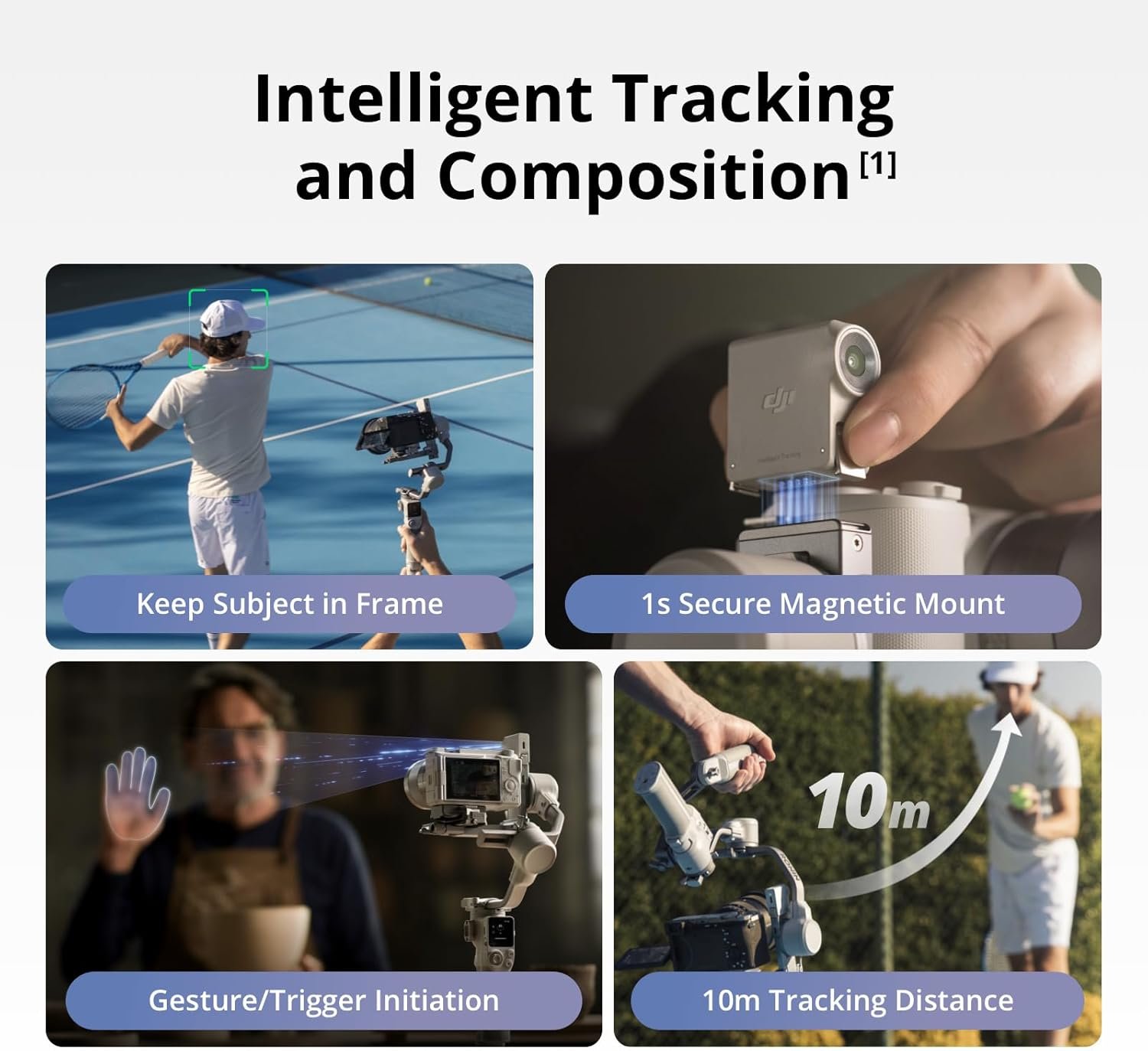 DJI RS 4 Mini Combo, estabilizador de cardán, bloqueo automático de ejes, seguimiento inteligente, carga útil de 2 kg/4.4 lbs - Image 5