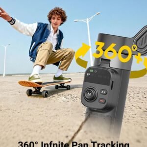 AOCHUAN Smart X3 - Estabilizador de cardán de rotación de 360° , control remoto magnético, trípode abierto de un solo toque