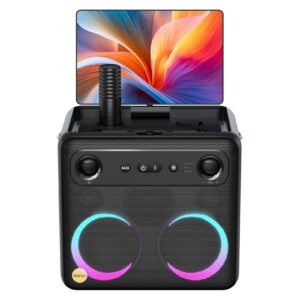 Máquina de karaoke inteligente Ikarao X2 - con pantalla de letras, tableta de karaoke de 32GB, 2 micrófonos inalámbricos, 300W
