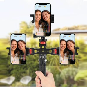 Soporte Triple para Streaming en Vivo con Teléfonos Móviles