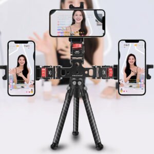 Soporte Triple para Streaming en Vivo con Teléfonos Móviles