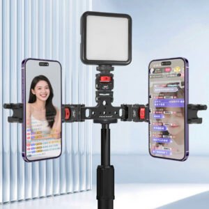 Soporte Triple para Streaming en Vivo con Teléfonos Móviles