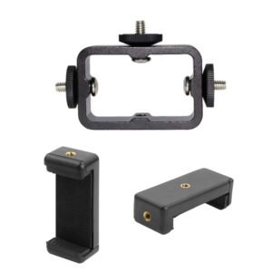 Soporte Triple para Streaming en Vivo con Teléfonos Móviles, con 2 clips para teléfono