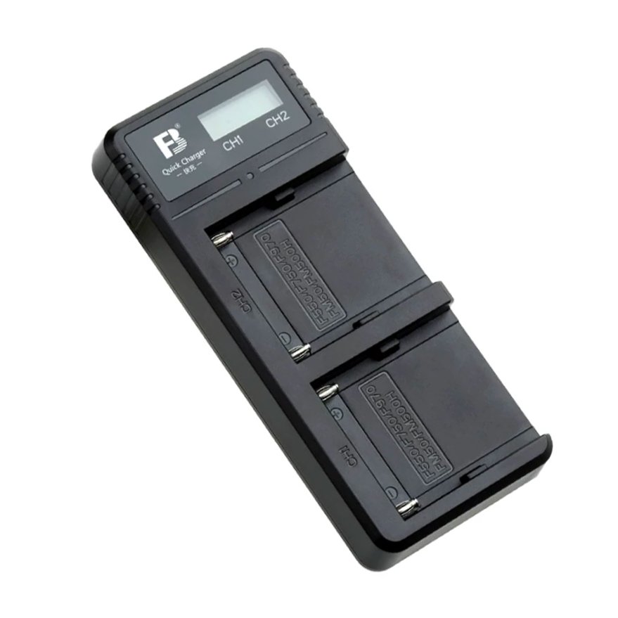 Cargador rápido de doble carga NP-F970/F750/F550(QC)