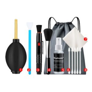 Kit de limpieza para cámaras y objetivos, Contiene 7 artículos